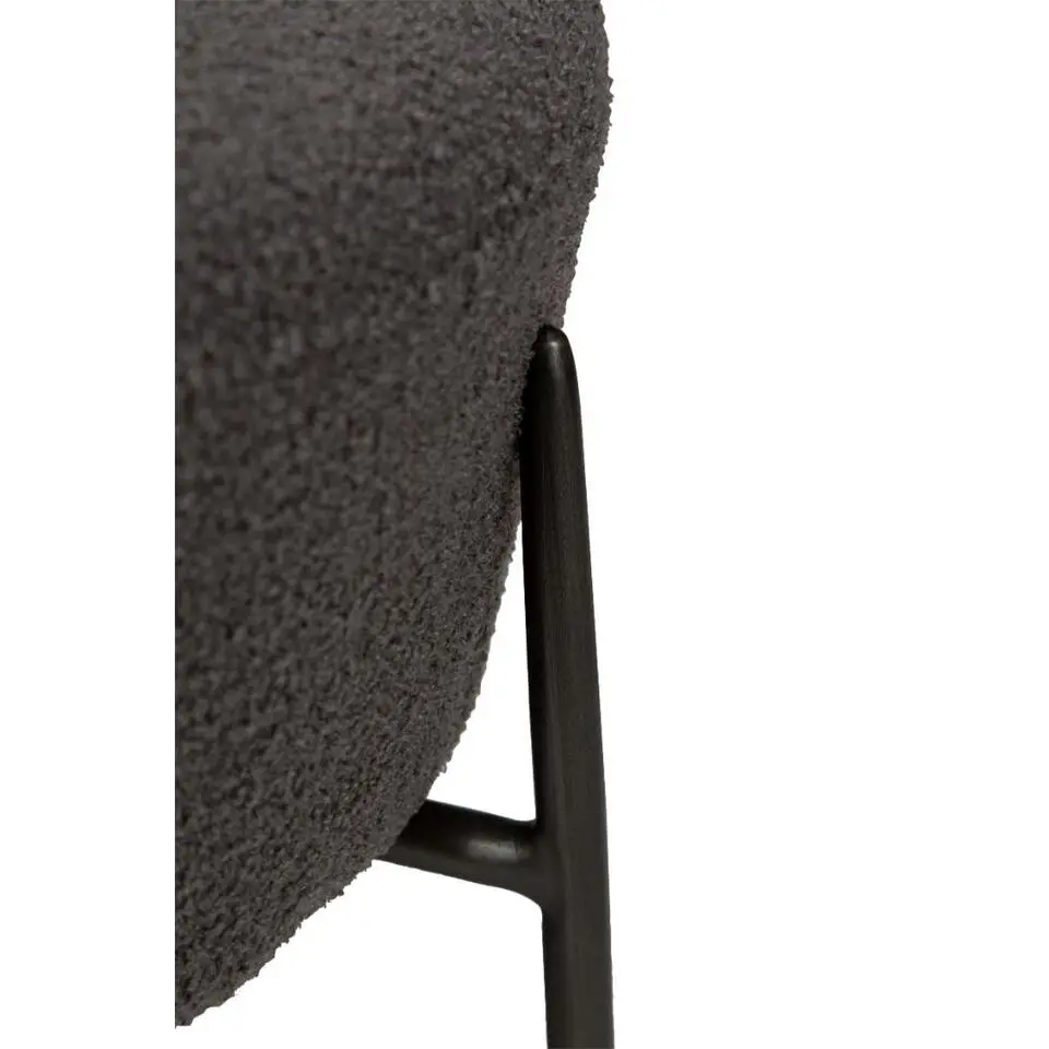 Hioshop Orbit Dan-Form poef bouclé grijs