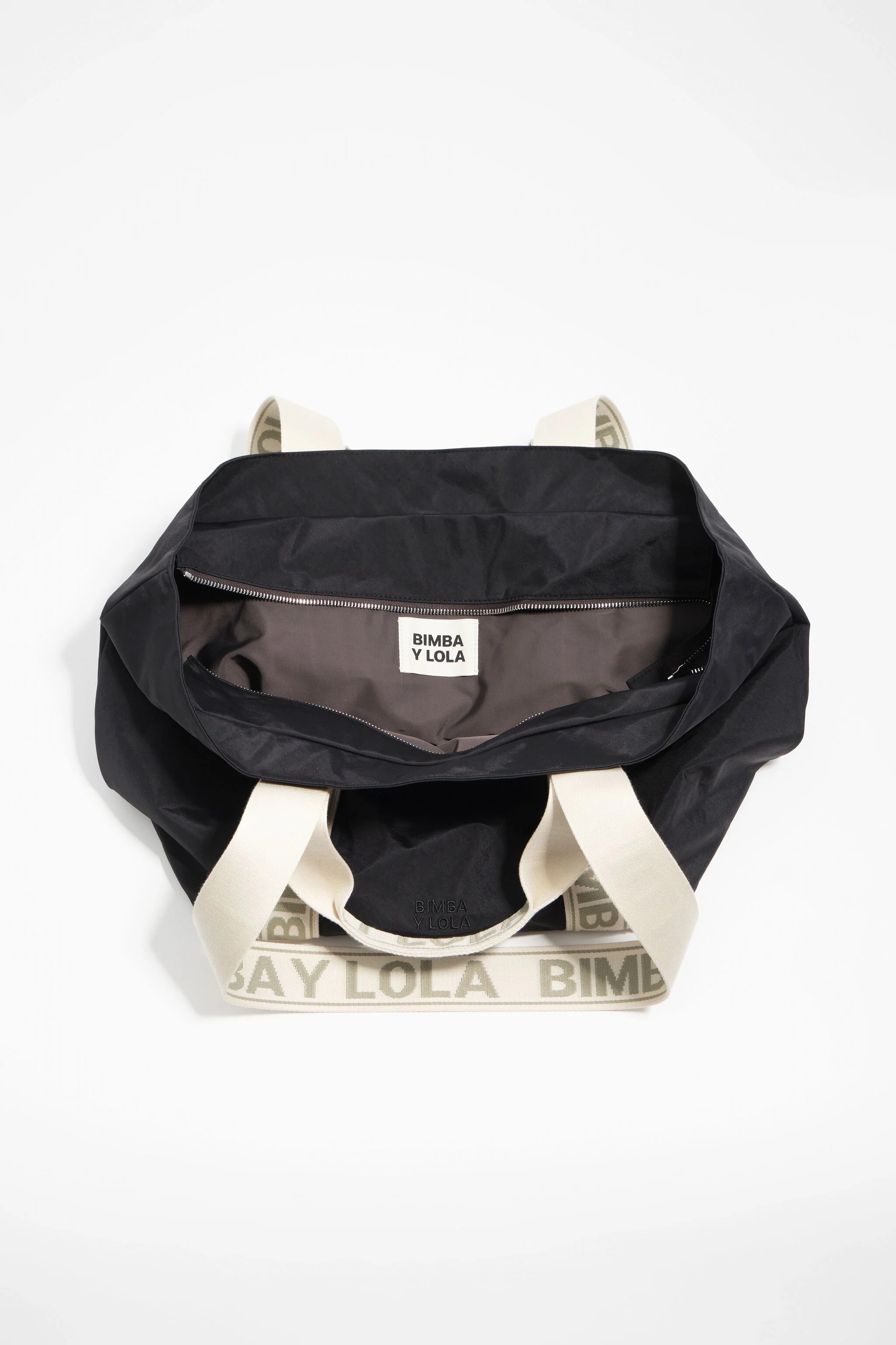 Bolsa grande de náilon grafite