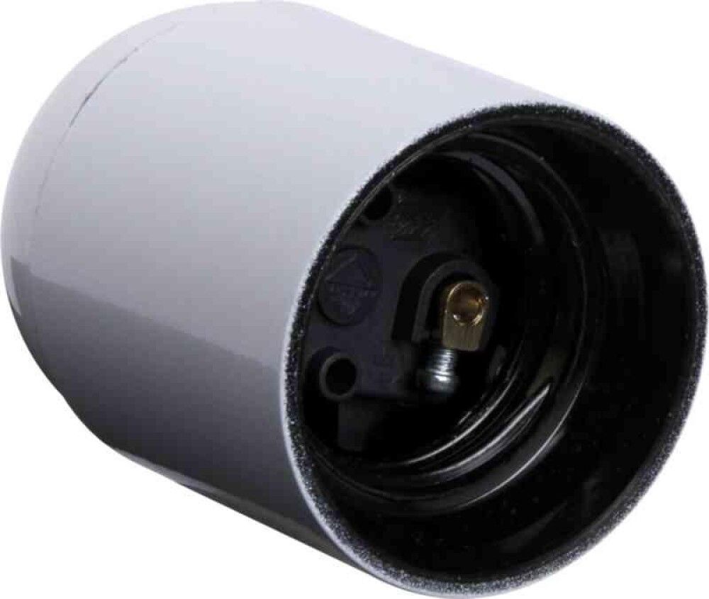 LAMPEHOLDERE GELIA E27 HVIT SLETT