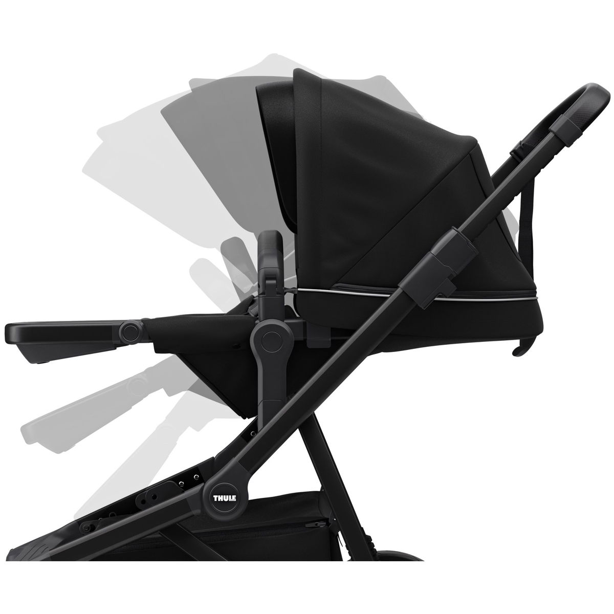 THULETHULE   SLEEK inkl. Bassinet midnight black/black