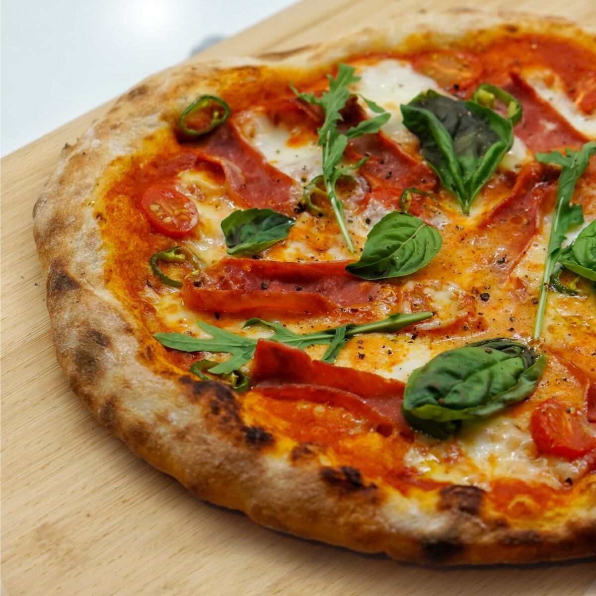 Kvadratisk Pizza/Bakespade Bjørk