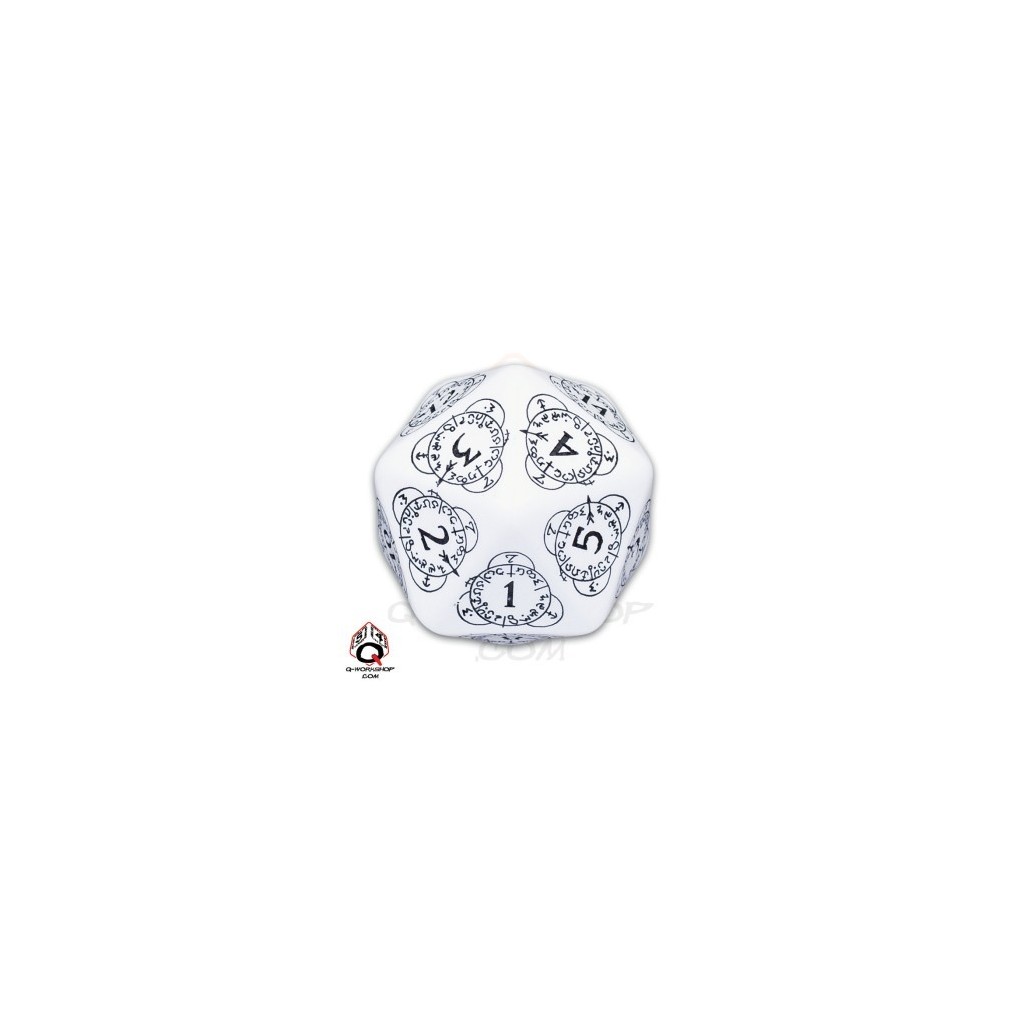 D20 white & Black Card Game Level Counter