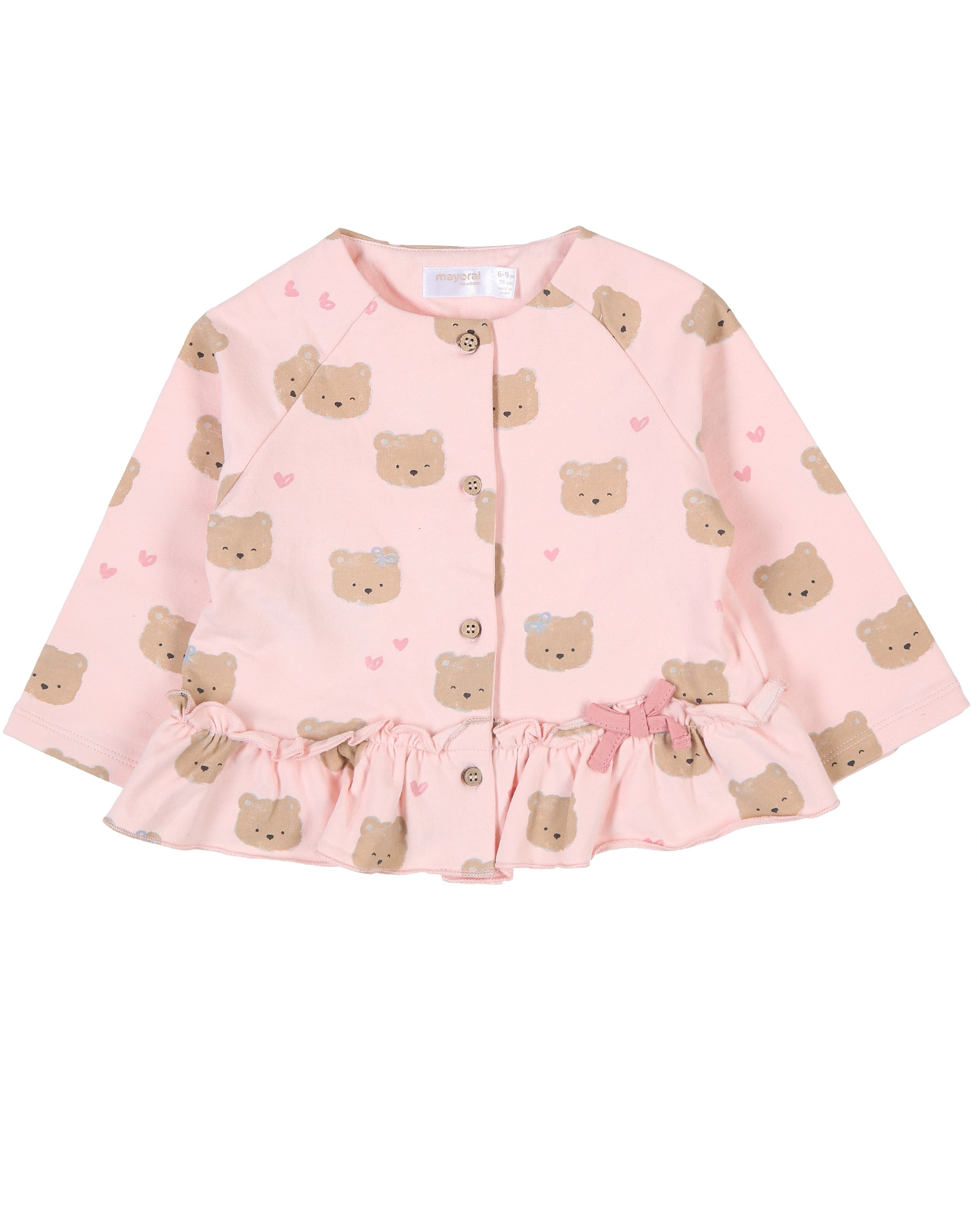 Strickjacke SPORTY 3-teilig in babyrosa