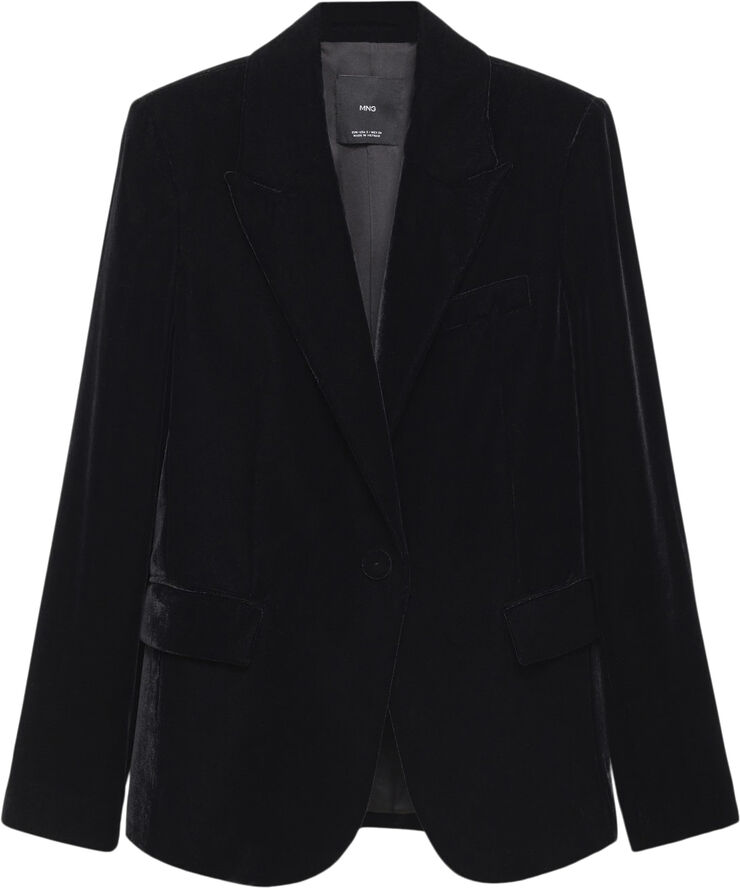 MANGO BLAZER. -- COMBI Black