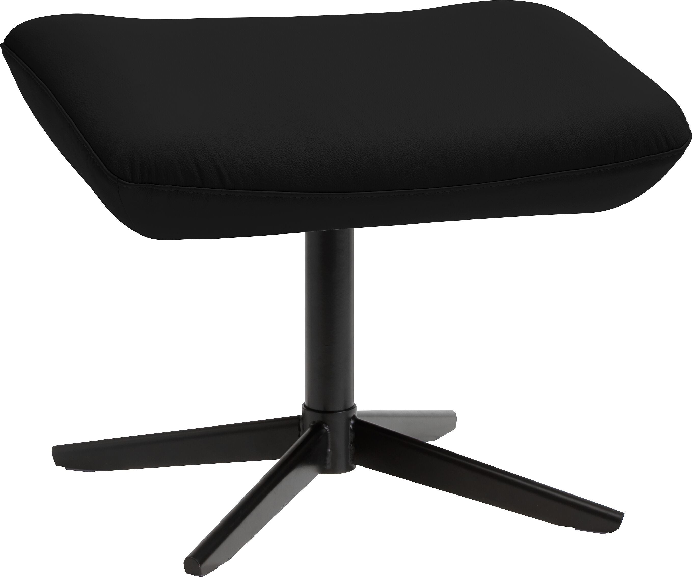 ARNOLD Hocker - Schwarz / B: 55.0 cm x T: 37.0 cm x H: 43.0 cm