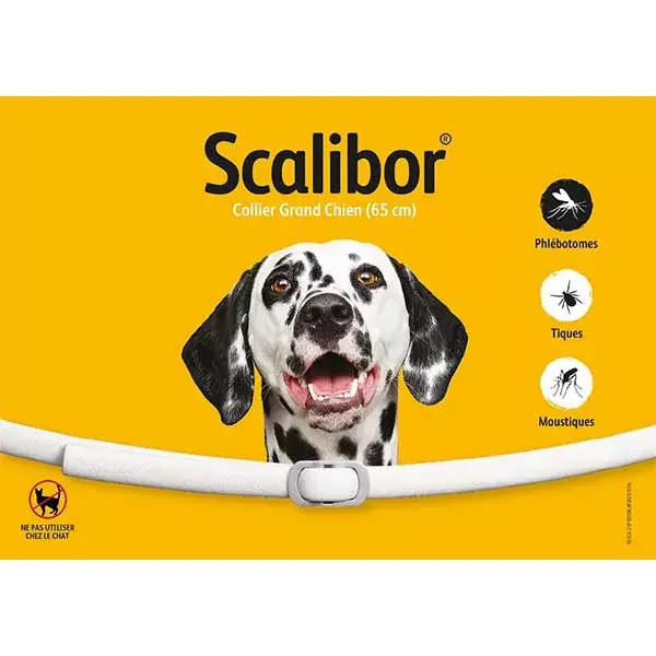 Coleira antipulgas e carrapatos Scalibor para cães de grande porte, 1 unidade