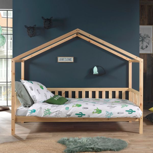 Vipack Dallas Huisbed Met Hekje Naturel 90 x 200 cm