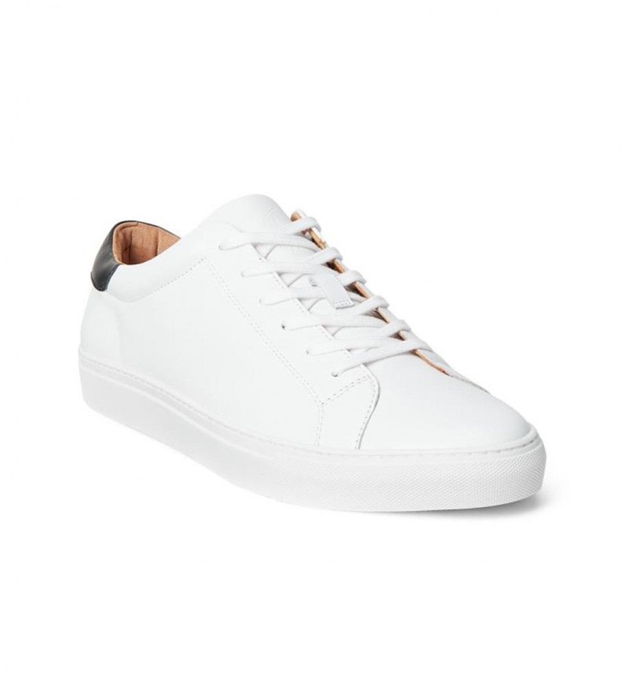 Tênis Ralph Lauren Jermain II em couro branco