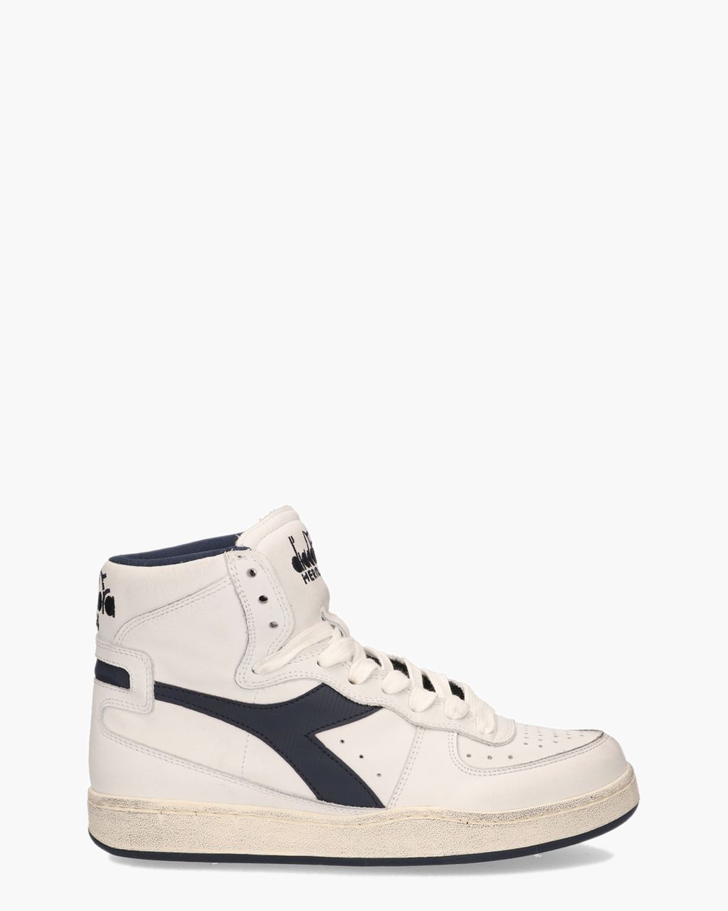 Diadora Heritage Mi Basket Used Wit/Donkerblauw Herensneakers