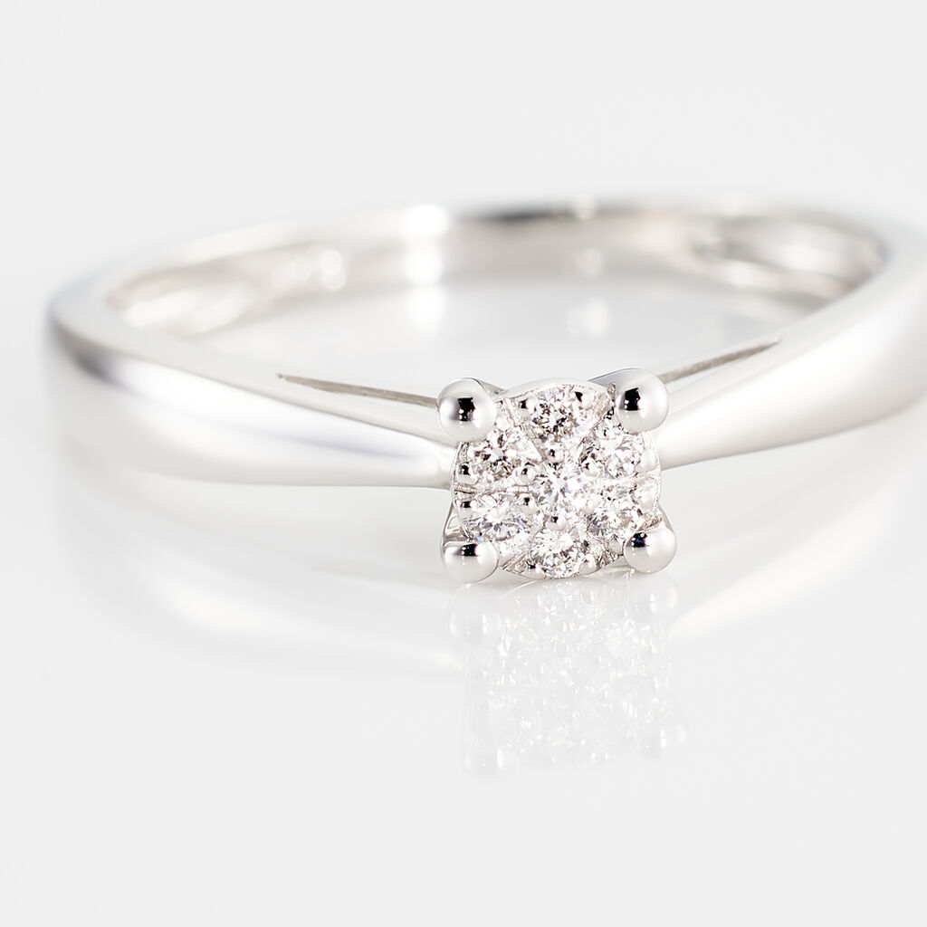 Bague Solitaire Artemis Or Blanc Diamant