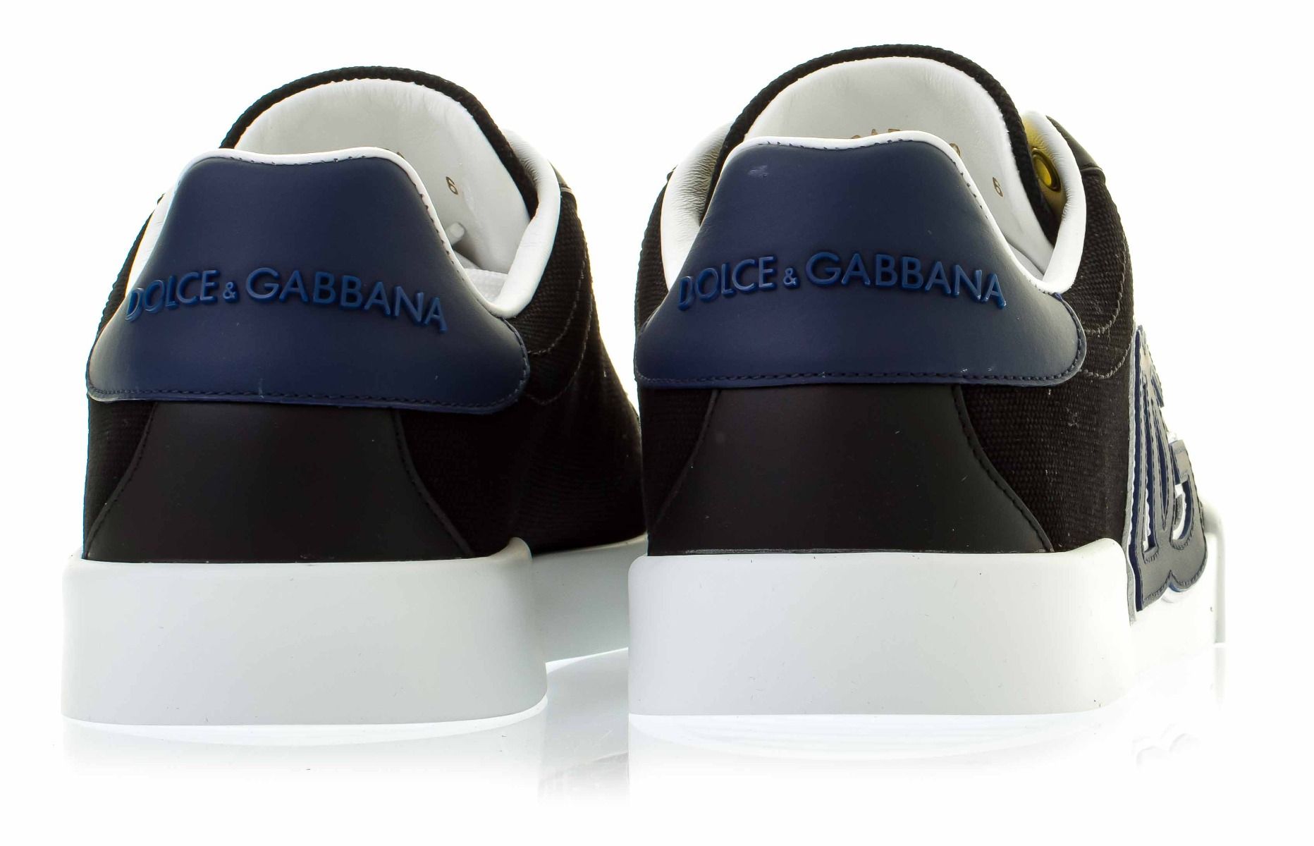 Dolce & Gabbana Portofino light strobel sneakers in canvas and calfskin