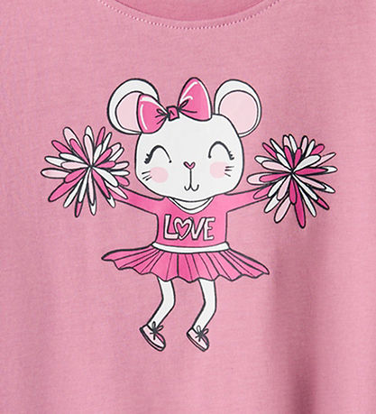 Name It Bluse - NmfVeen - Mauve Orchid/Mouse