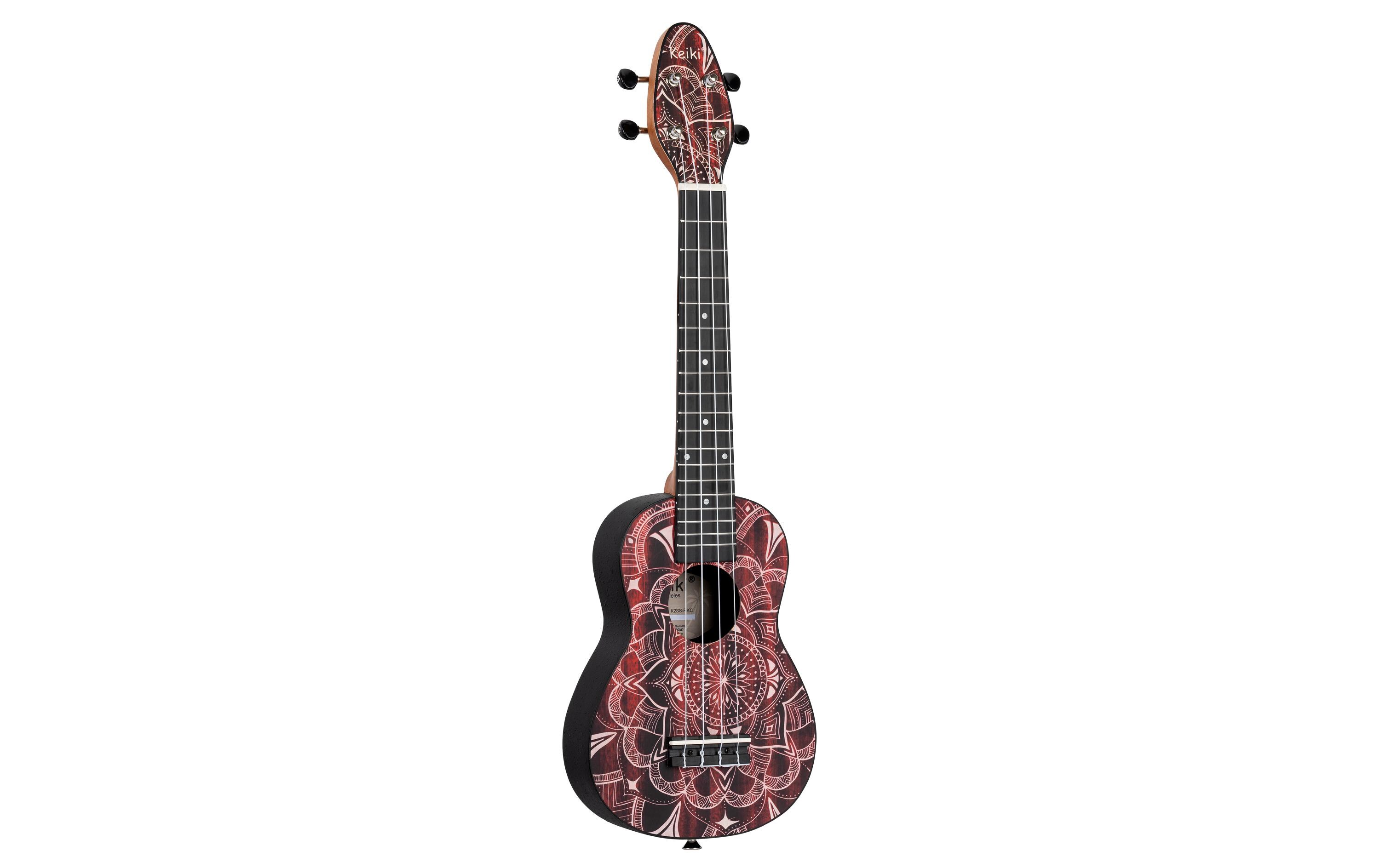 Ukulele Keiki Package K2SS-RKC – Red KaleidoscopDer perfekte Einstieg in die Welt der Ukulele