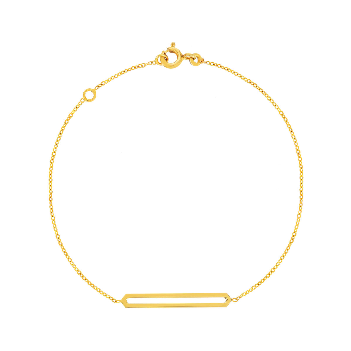 Bracelet or 375 jaune 18,5 cm