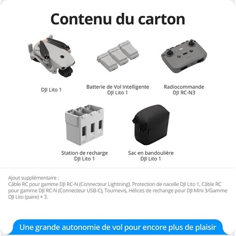 Drone Dji Lito 1 Fly More Combo RC-N3
