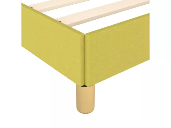 Sommier tapissier Vert 180x200 cm Tissu