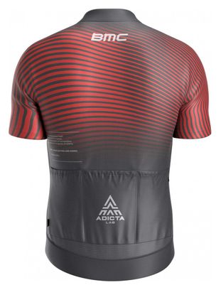 Maillot Manches Courtes Adicta Lab Valent V1 Rouge / Gris