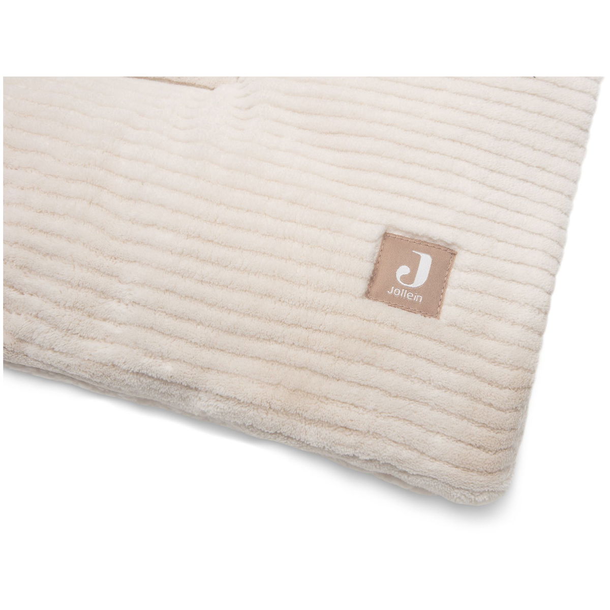 JolleinJollein   Krabbeldecke 100x100cm cloudy rib oatmeal