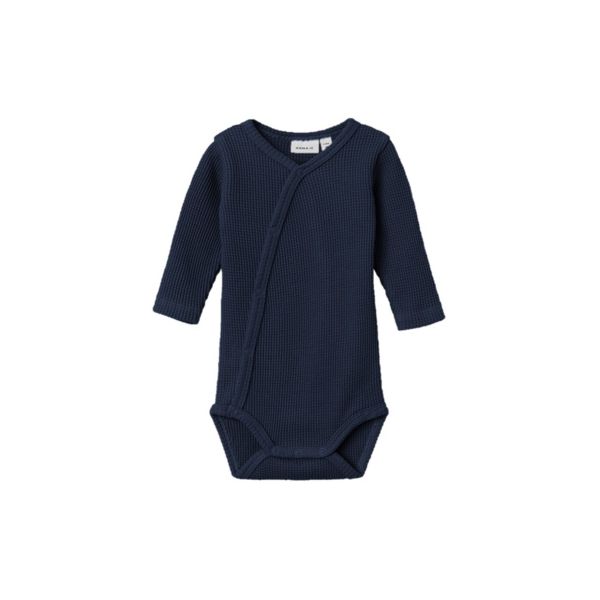 Name It Romper Overslag Waffe Dark Sapphire