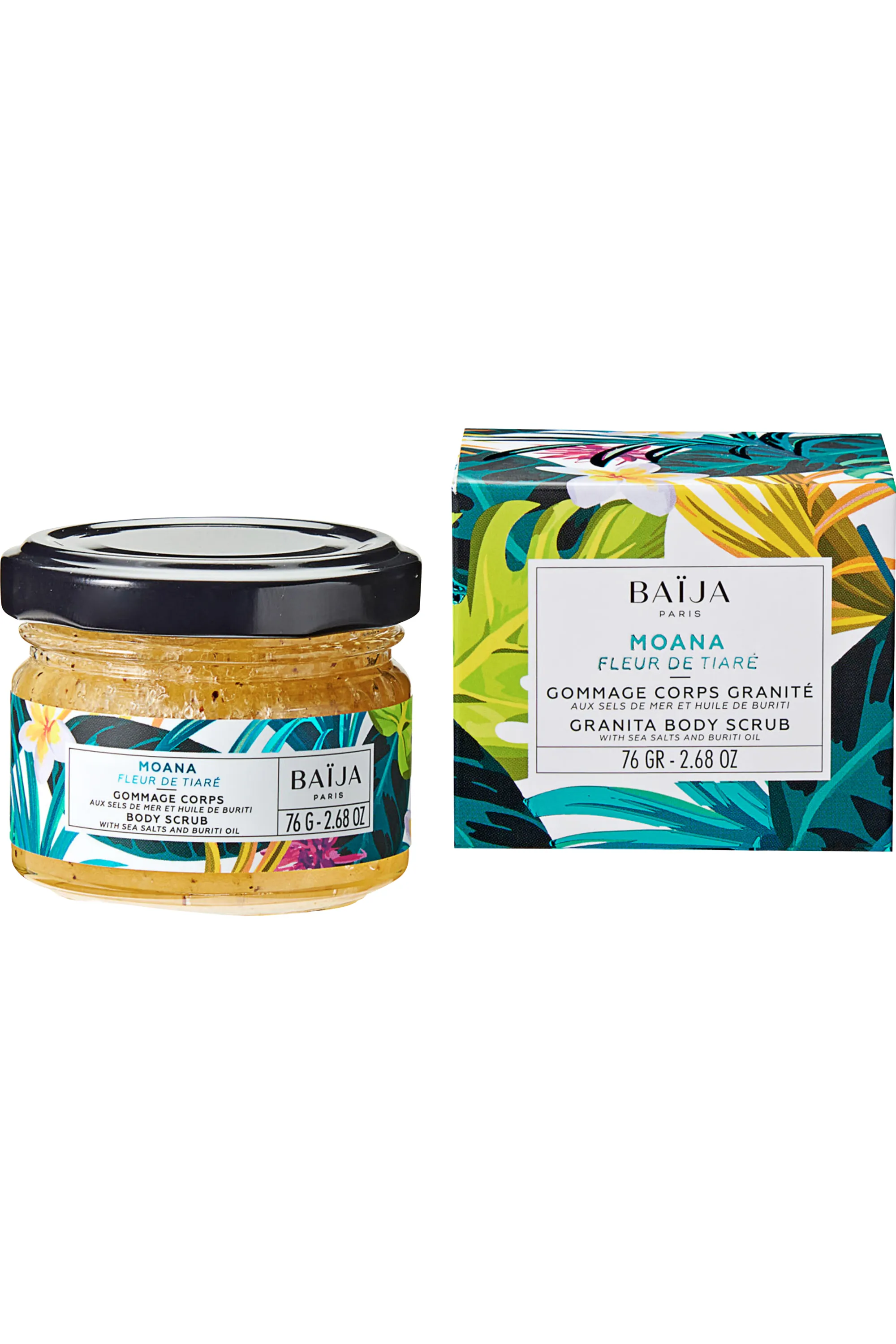 Baïja Gommage corps à la fleur de tiaré Moana-76 g