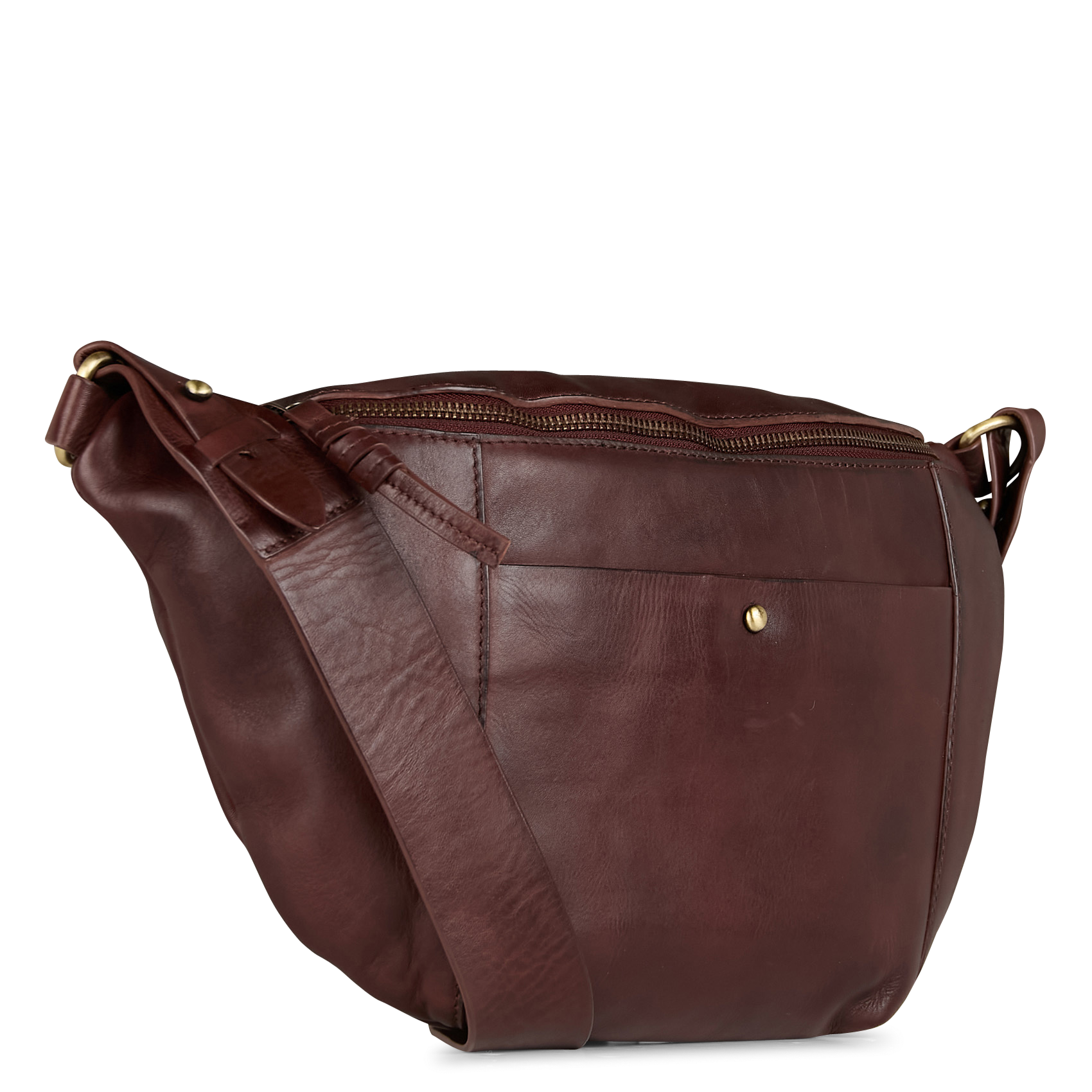 GABRIEL XL - Sac banane en cuir | Marron