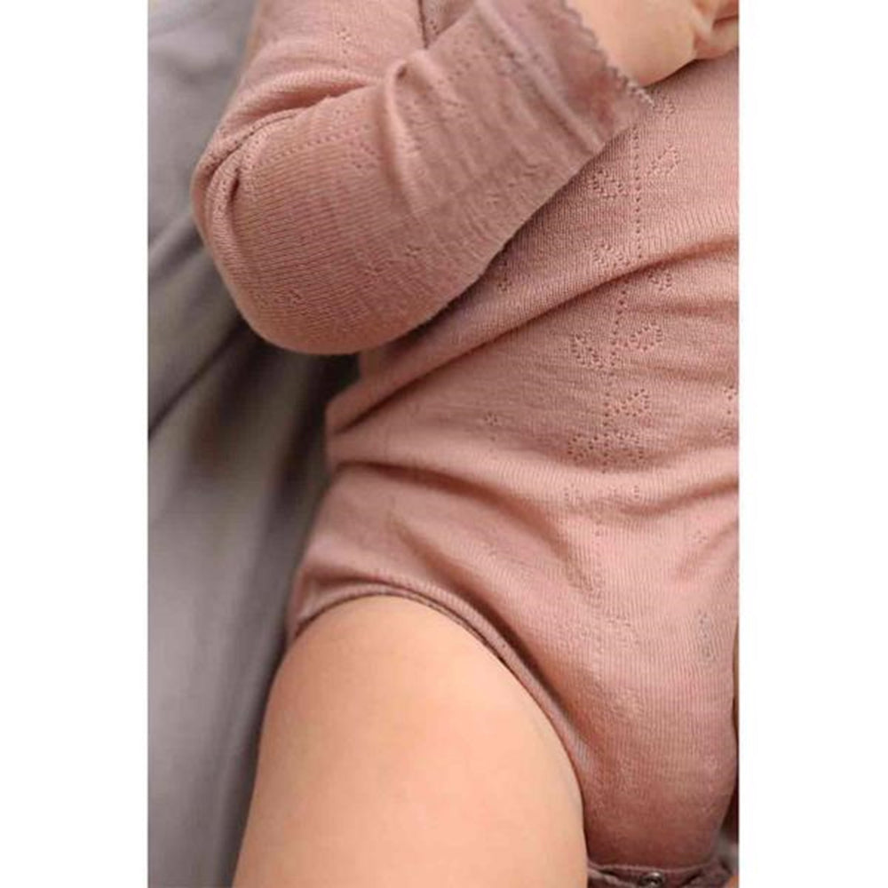 Wool Pointelle Burnt Rose Benedikte Body - MarMar