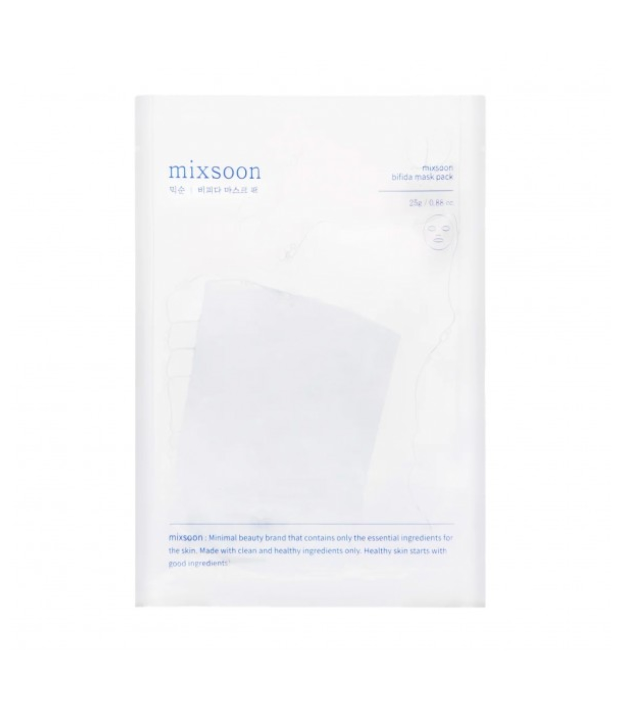 Mixsoon - Máscara facial de gelatina com fermento bífida