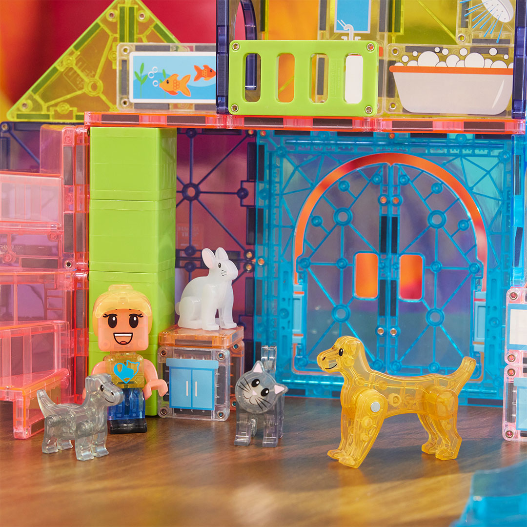 magna-tiles magnetische tegels pet playhouse - 50st