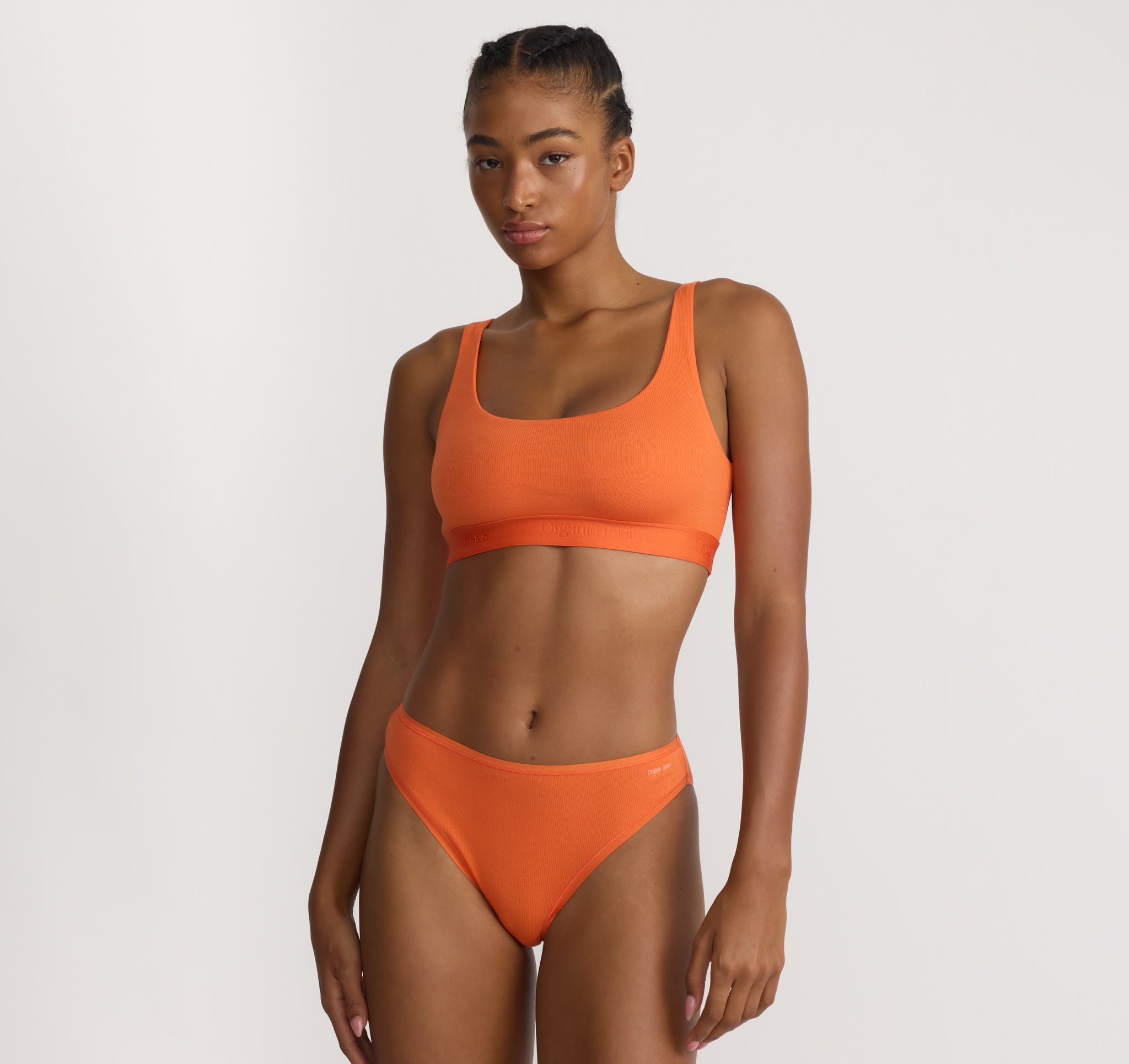 ORGANIC COTTON<br>Core Rib High-Leg Briefs