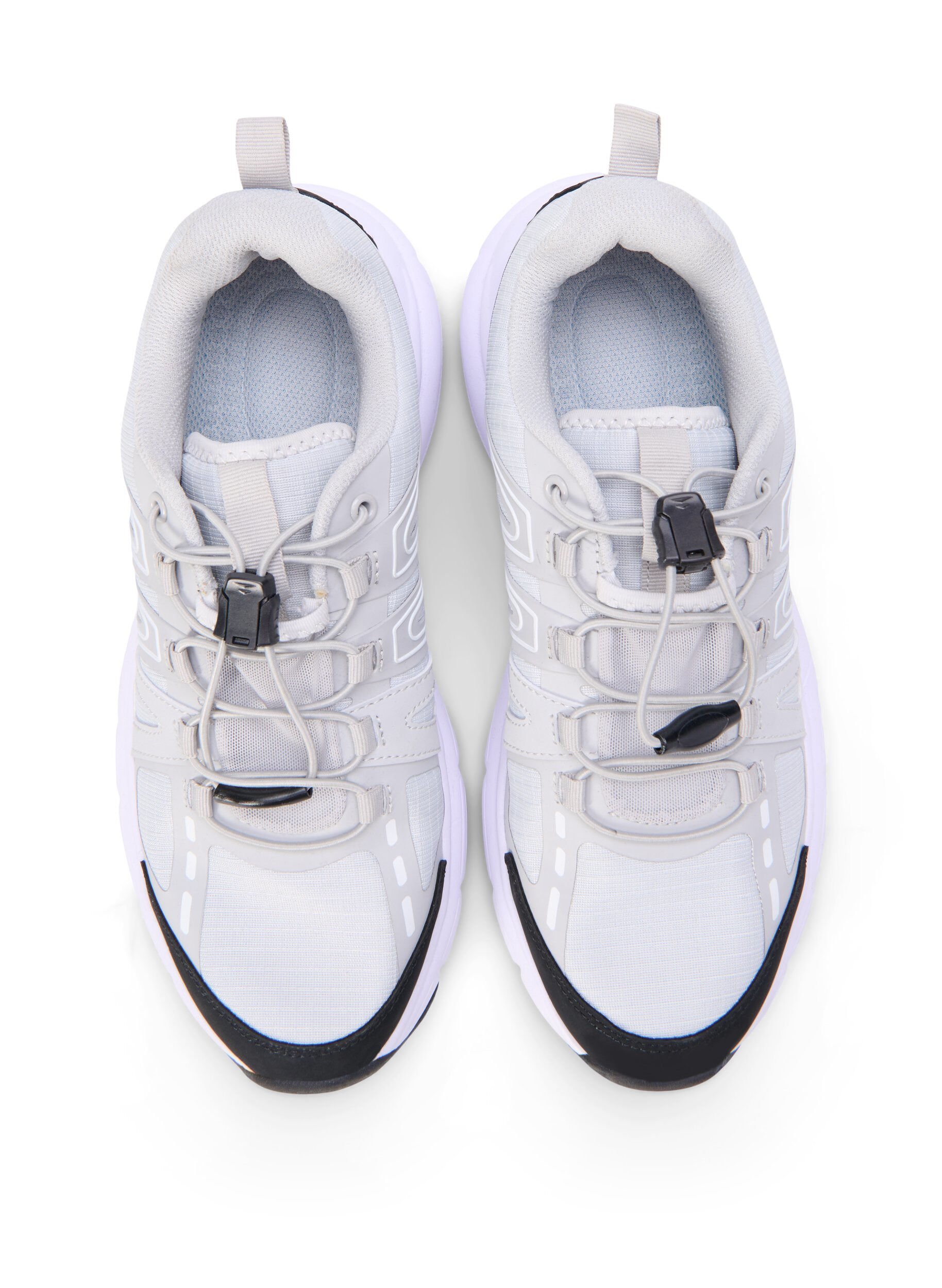 Wide fit - Sneakers med elastiske snørebånd