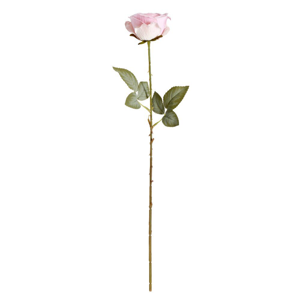 Fleur artificielle rose couleur rose H63cm