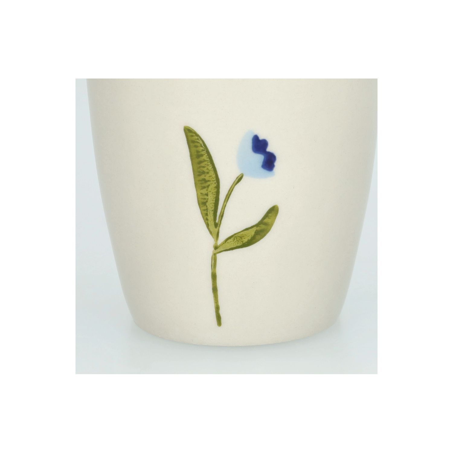 Beker, steengoed, blauwe tulp, Ø 7,5 cm