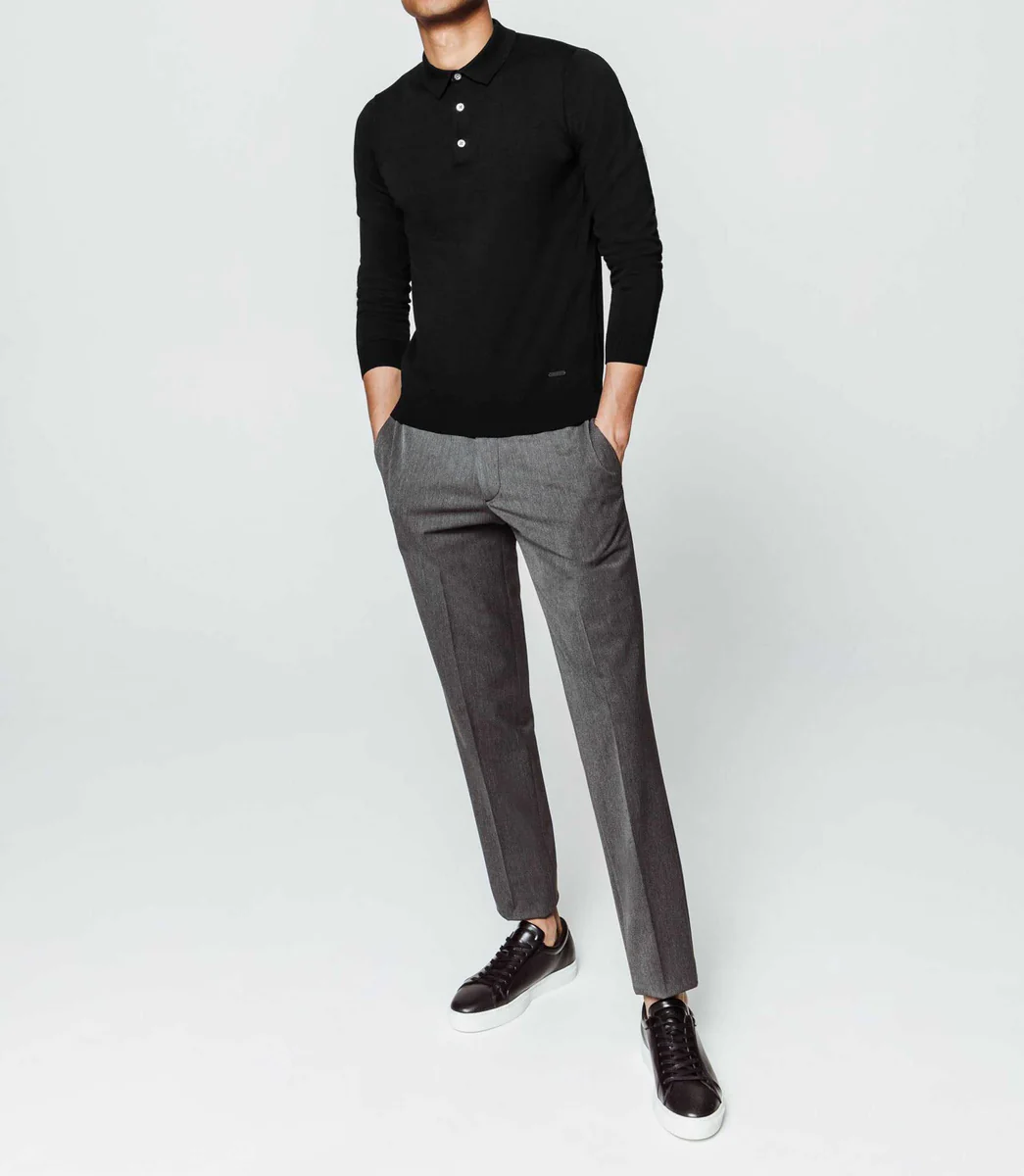 Polo uni noir