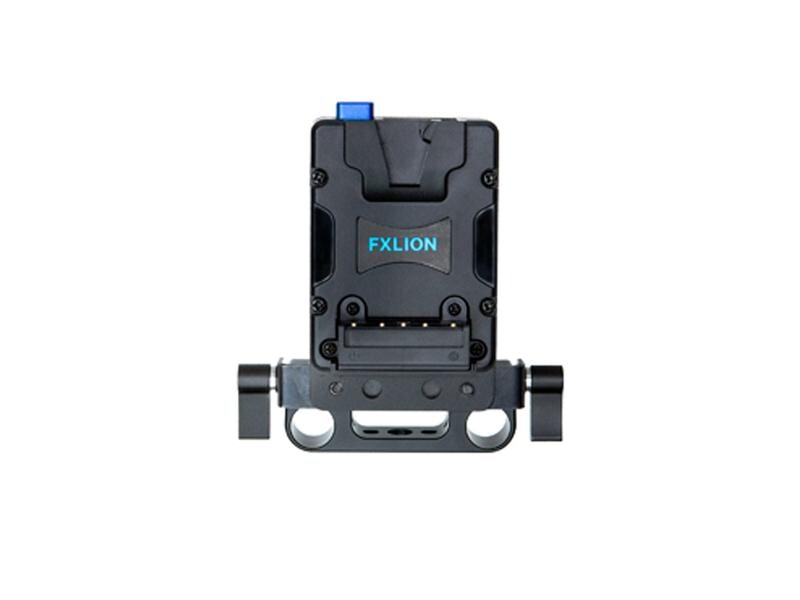 FXLion NANO V-Mount Plate mit Rod Mount V-Mount-Platte mit 15-mm-Stabhalterung für Kamera-Rig