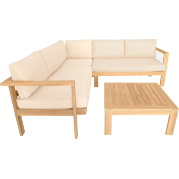 Wakefield loungeset Bali hout