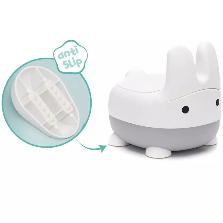 fillikid Töpfchen Rabbit grau  weiß