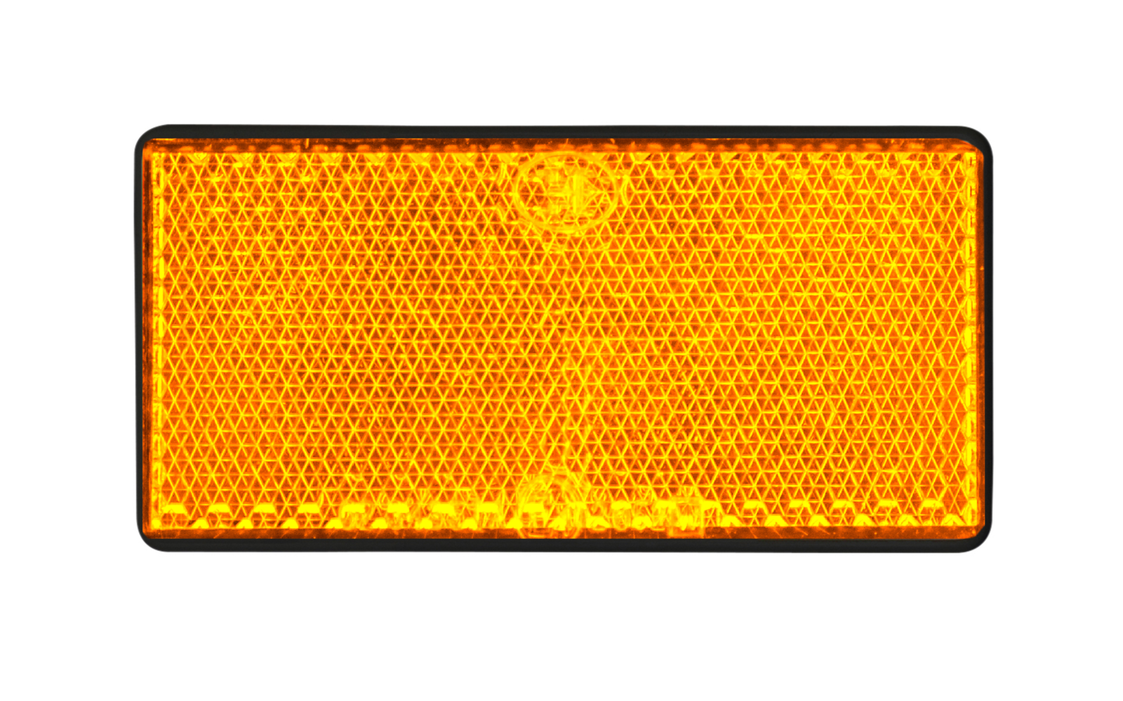 LAS Reflektor viereckig 2 Stück orange