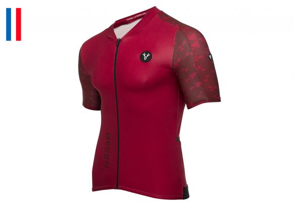 Maillot Manches Courtes LeBram Loze Bordeaux Coupe Aero
