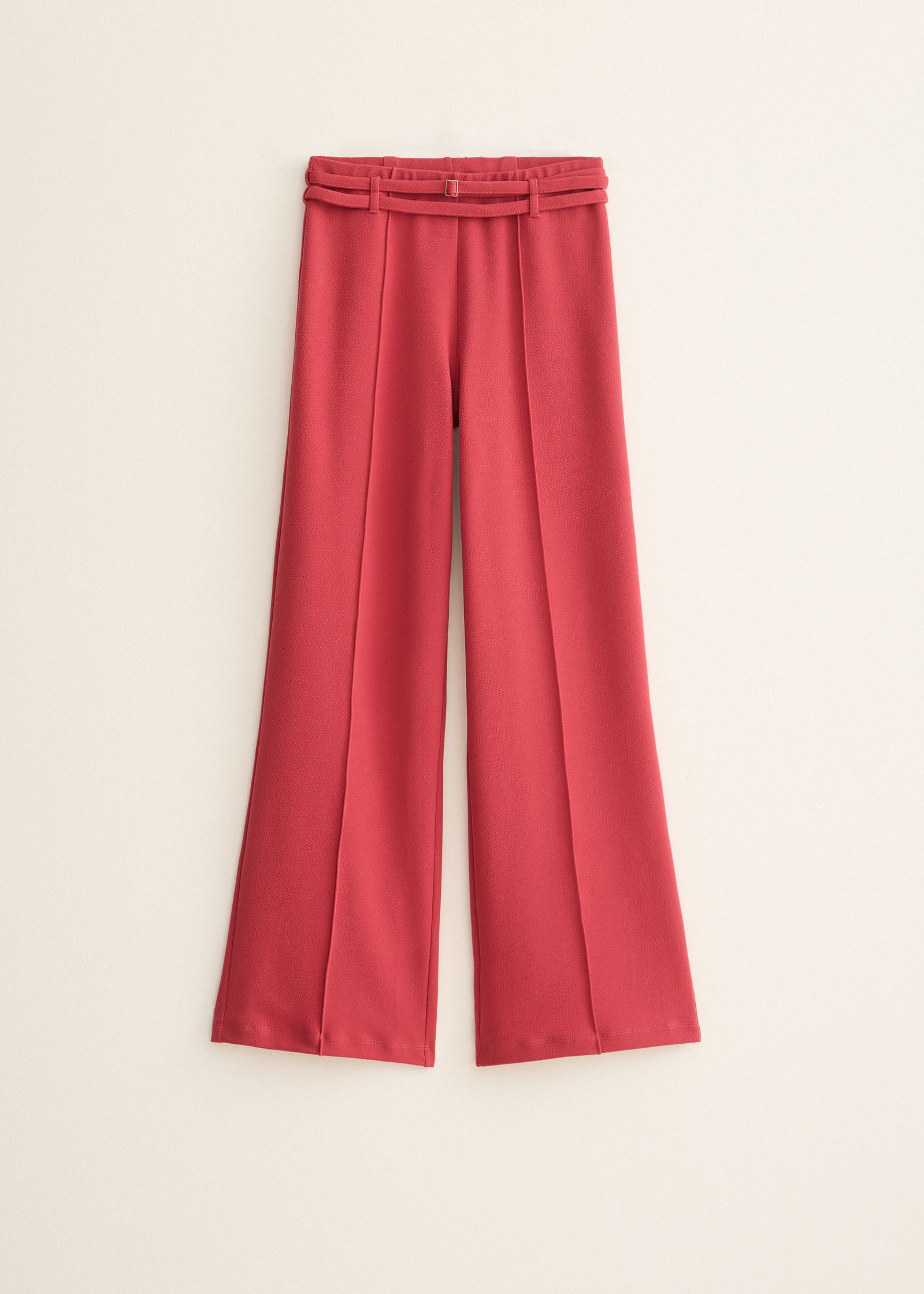 Pantalon met dubbel riempje