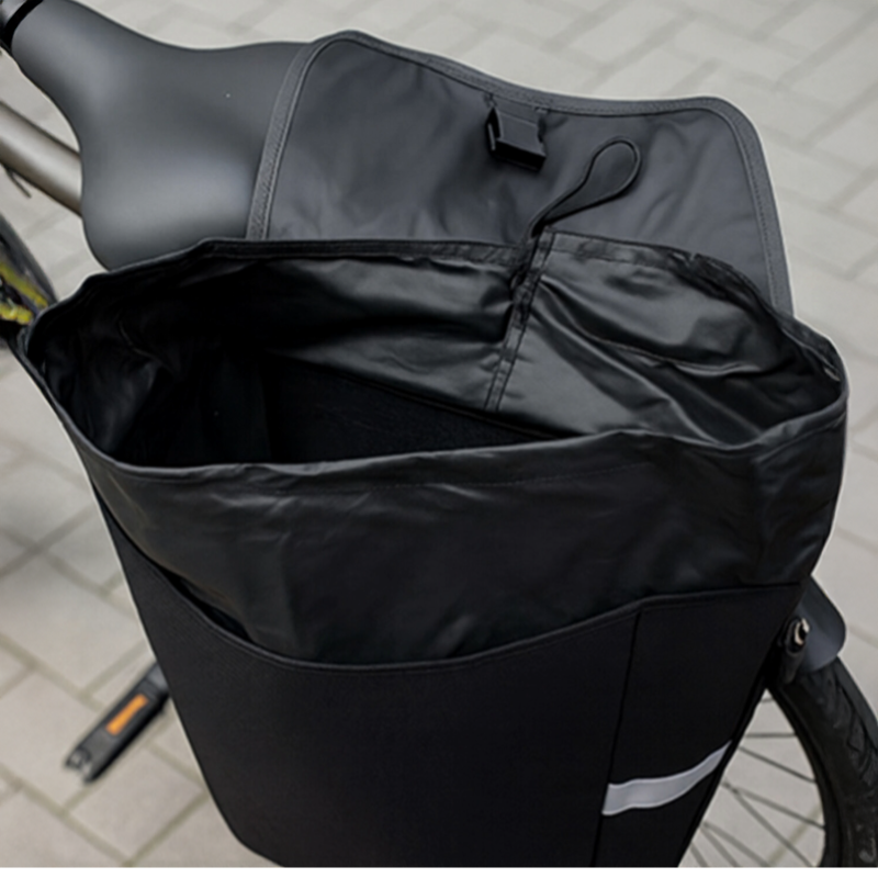 CUHOC 20 liter dubbele fietstas met kliksysteem en reflectie