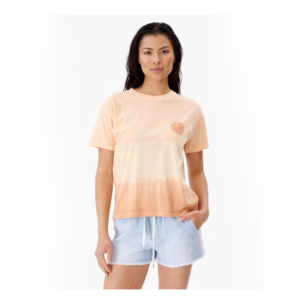 Rip Curl WETTIE ICON RELAXED - Tee-shirt Femme peach