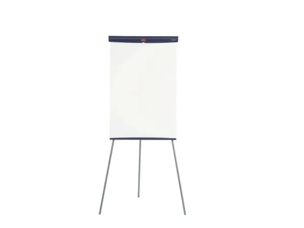 Flipover gulvmodel Nobo Basic med 3 ben og lakeret magnetisk Whiteboard