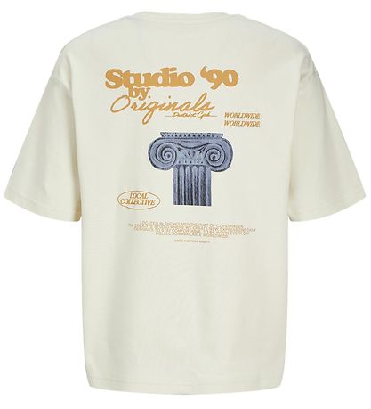 Jack & Jones Bluse - JorGreenpoint - Buttercream/VOLUME