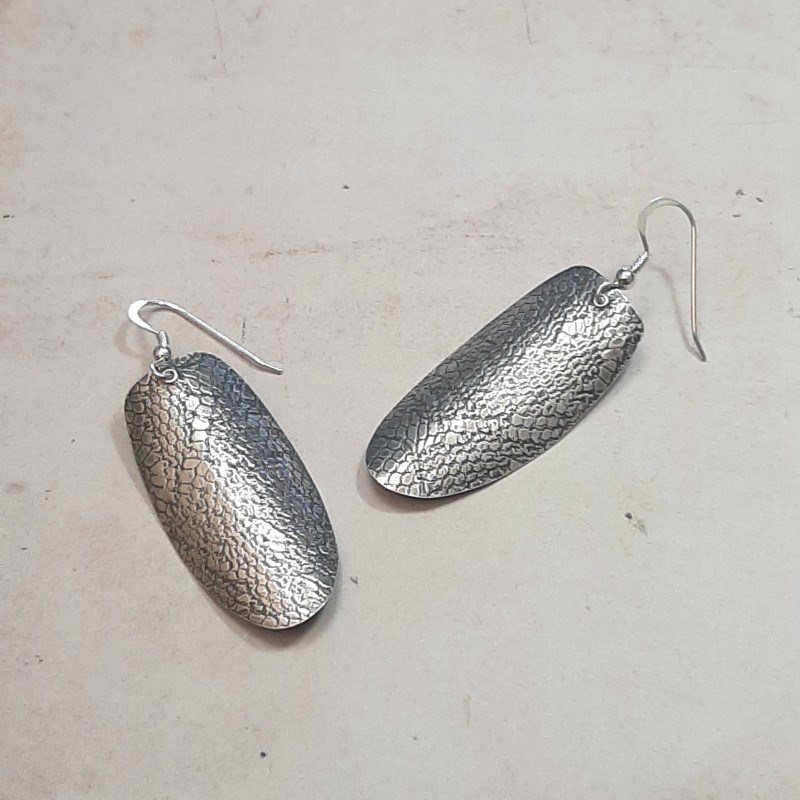 Boucles d'Oreilles Ethniques Tramas Argent 925