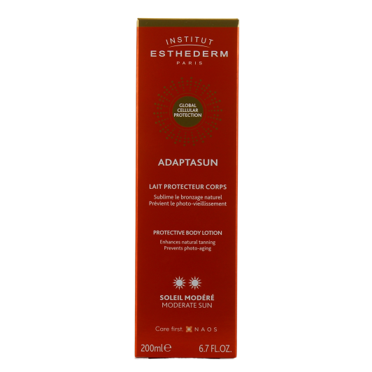 Lait protecteur corps soleil modéré Institut Esthederm Adaptasun