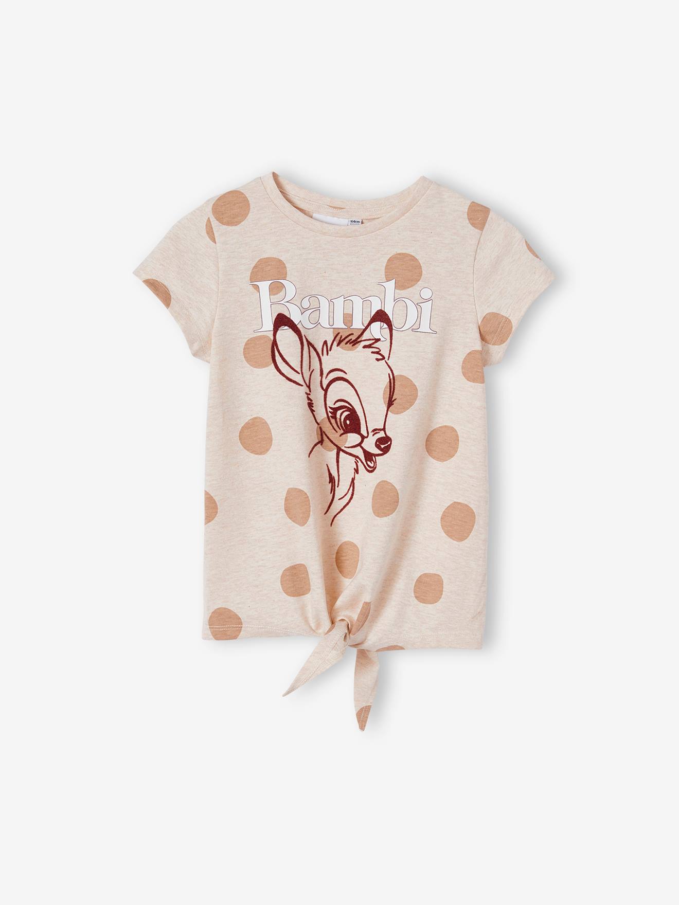 Camiseta de manga curta DS® Bambi, bege mesclado