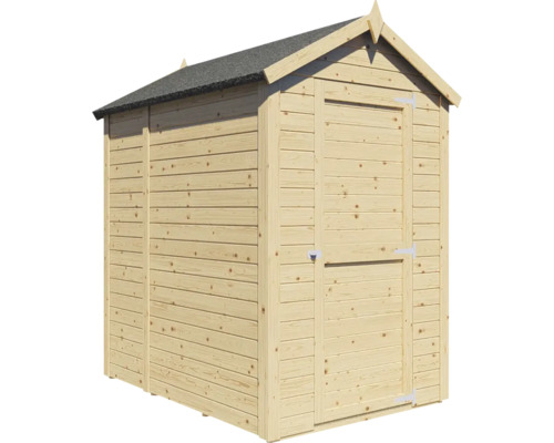 Alopex Medium tuinhuis met vloer, 134 x 190 cm, natuurlijke afwerking