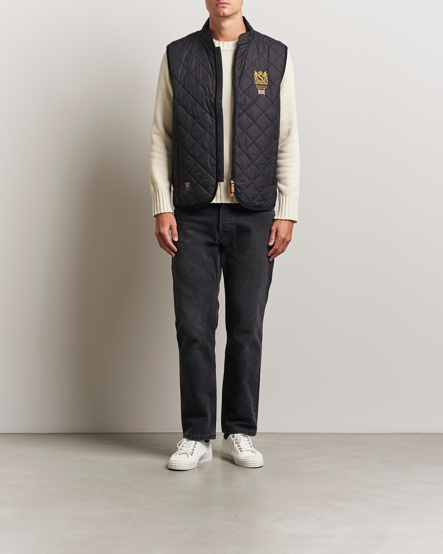 Morris Trenton Quilted Vest Black