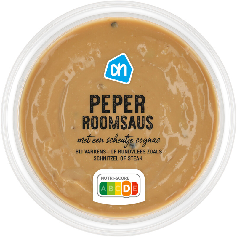 AH Peper roomsaus met scheutje cognac