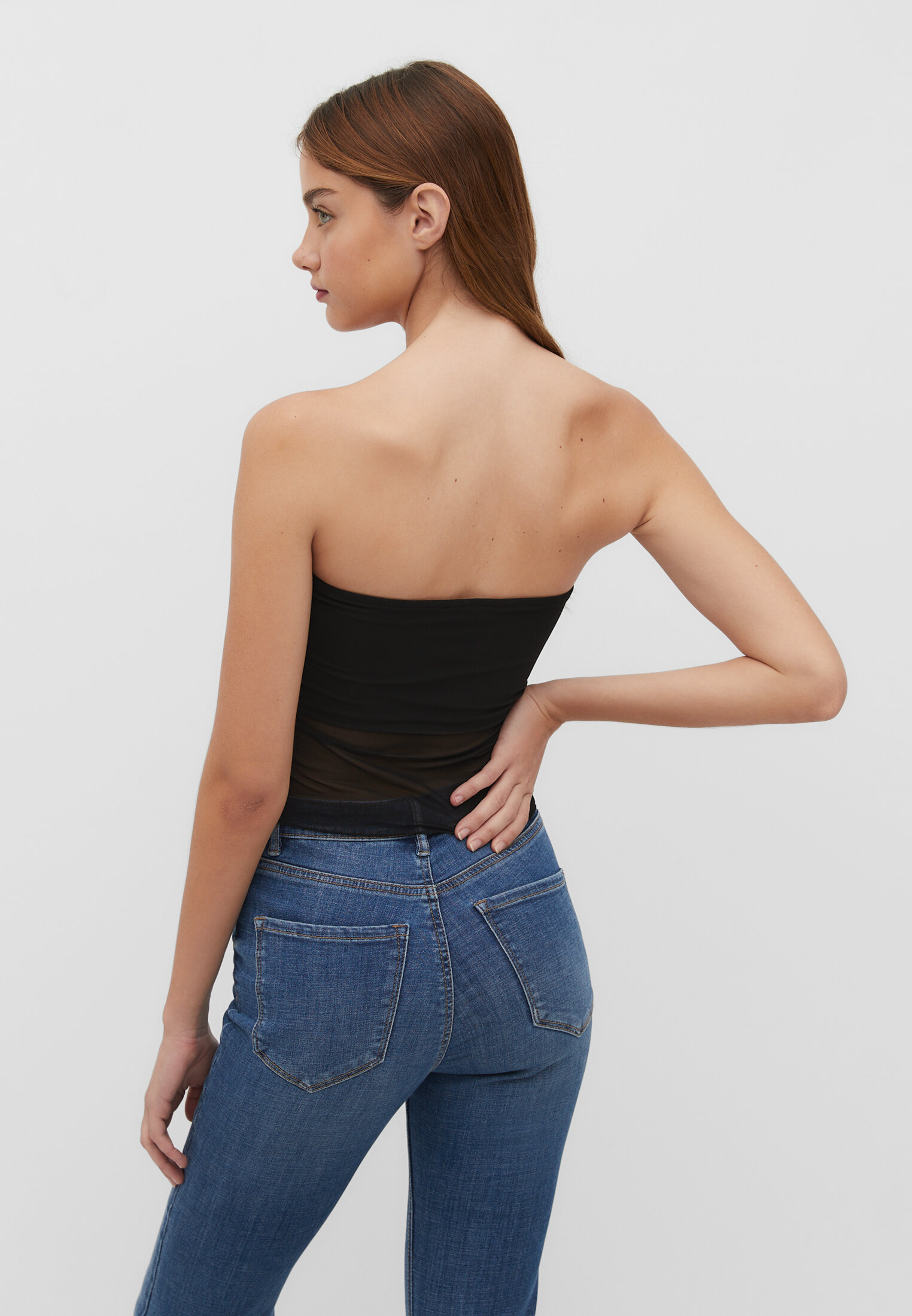 Top bandeau de tule